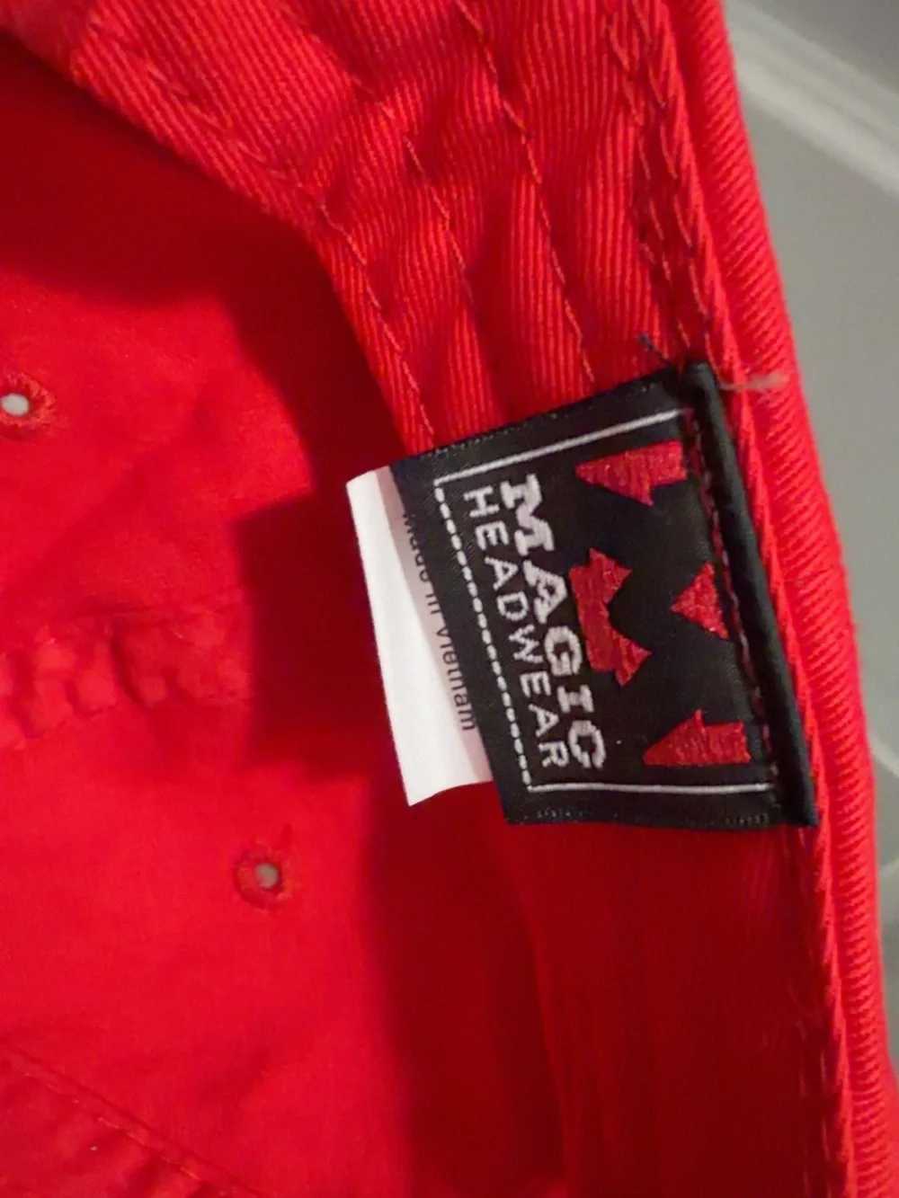Red Cap with Brown Brim - Unbranded